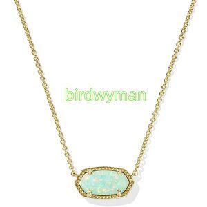 Elisa Gold Short Pendant Necklace